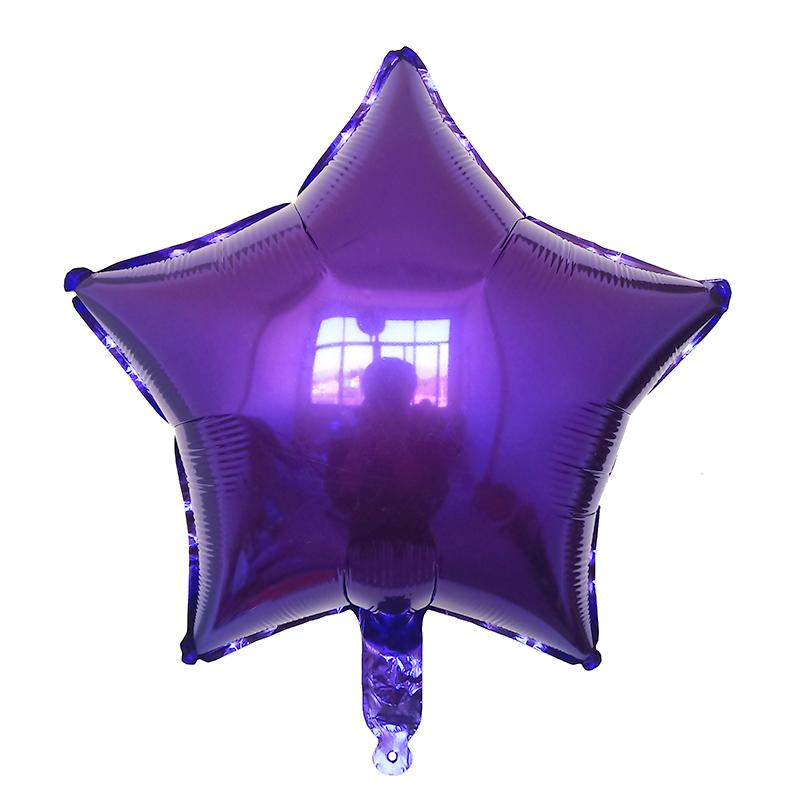 10pcs 18inch Gold Silver Foil Helium Star Balloon Wedding Decoration Baby Shower Kids Birthday Party Pure Air Globos Supplies