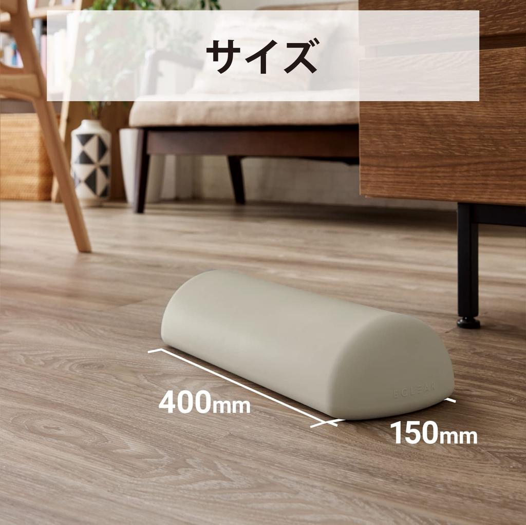 ELECOM Half with Hand Pump Core Strength Yoga Pole, 40cm, (Inflator), Training, Pole, Gray, HCF-BBHPGY