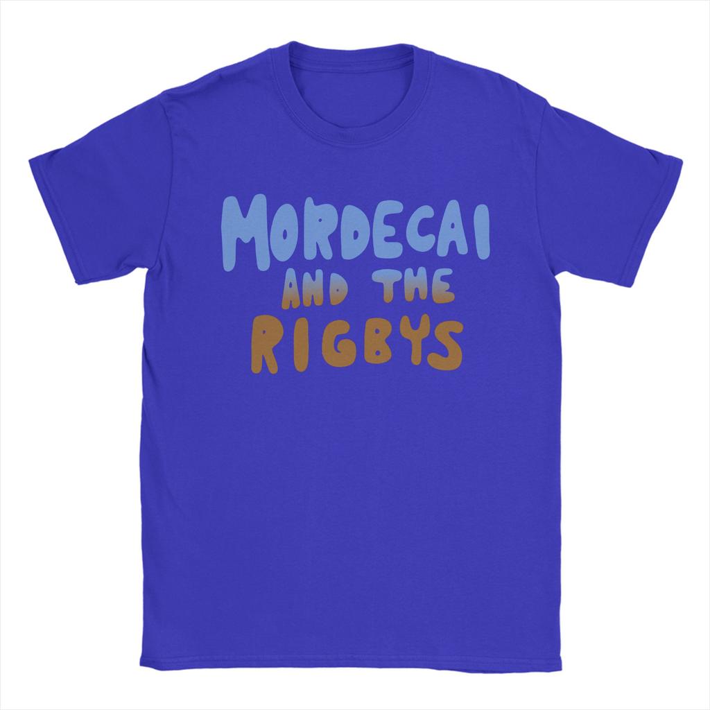 Mordecai and the rigbys TShirt for Men Awesome Cotton Tee Shirt Crewneck Short Sleeve T Shirts Summer Tops