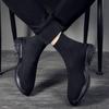 Socks Shoes Men's Elastic Sports Casual Shoes Flying Woven Shoes Mid-top Shoes Trend High-top Knitted Breathable Socks Shoes
