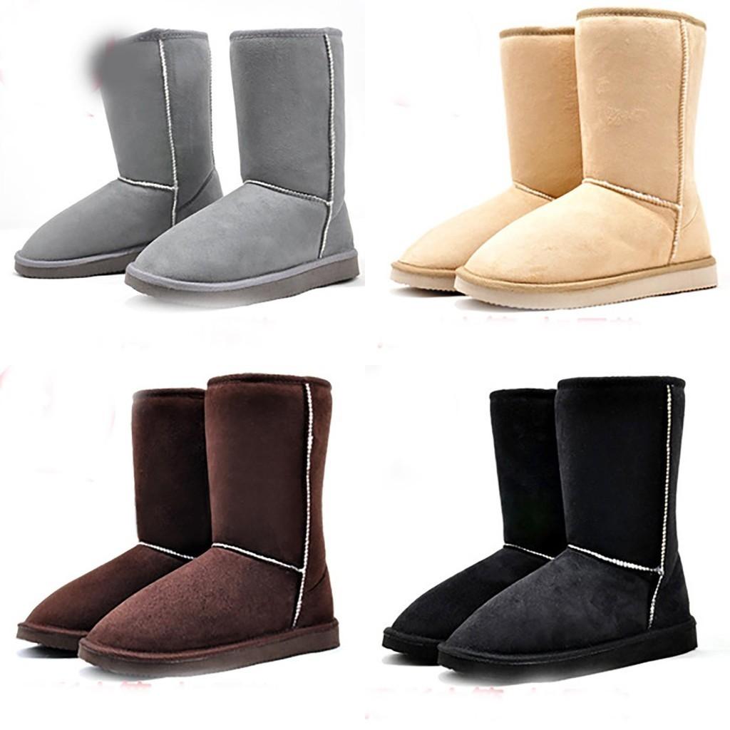 Stilvolle und bequeme Damen Winter Warm Wildleder Knöchel Schneestiefel für Freizeit