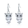 1 Paar Zirkon Ohrstecker Eulen Ohrringe Damen Mode Übertreibter Schmuck
