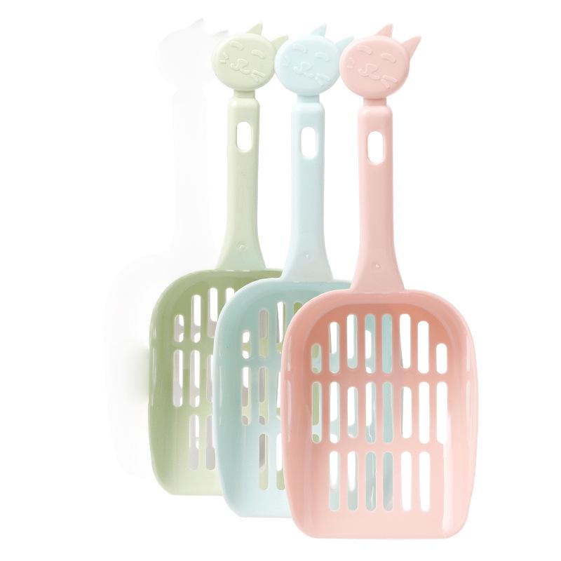 Colorful Plastic Mesh Cat Litter Scoop - Sturdy, Hollow Design for Easy Cleaning
