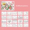 30 Sheets Cartoon Convenient Graffiti Book Watercolor Coloring Book, Suitable for Markers, Watercolor Pens, and Colored Pencils