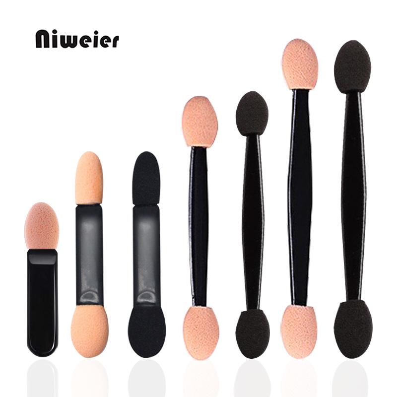 Single & Double Head Disposable Eyeshadow Stick with Latex Sponge for Blending and Nail Art