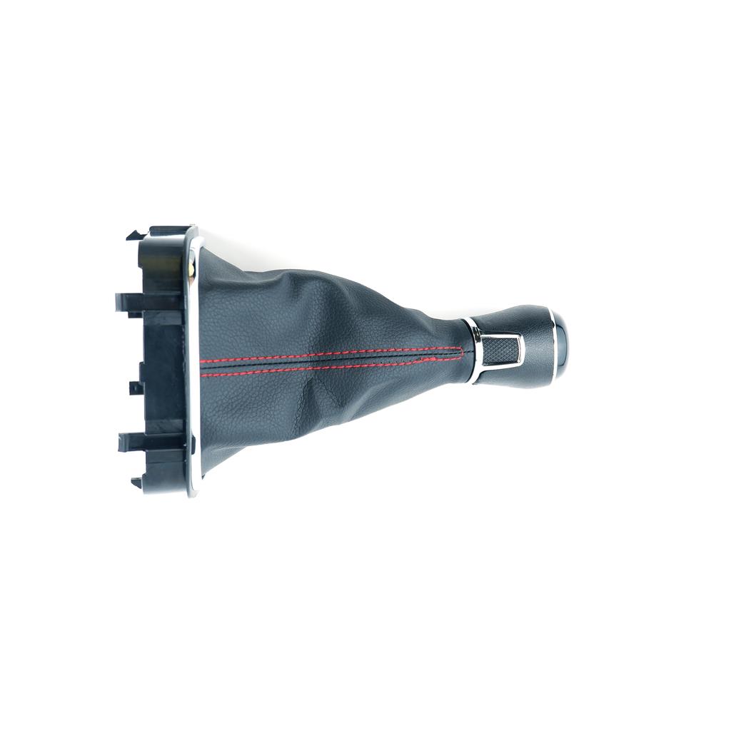 5 / 6 Rychlostní Hlava Řadicí Páky & Manžeta Černá Kůže Sada Pro VW Golf 5 6 Jetta V VI Scirocco