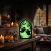 Durable Halloween Table Decor Wooden Screen Ornaments, Glow in The Dark Gothic Arch Mysterious Room Accents Decor, No Assembly Atmosphere Supplies for