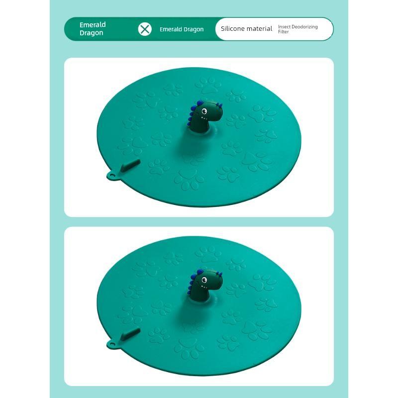 Floor Drain Device Bathroom Plug Insect-Proof Cover Anti-Odor Silicone Pad Sewer Sealing Anti-Odor Artifact