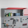 Tool Cabinet with Storage Red and Grey 100 x 25 x 35 cm