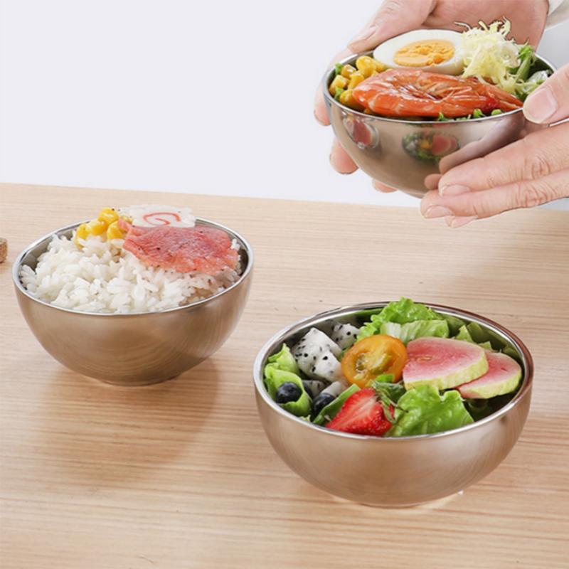 Stainless Steel Seasoning Bowl Thick Design for Soup Salad Ramen Rice MultiUse Cooking and Mixing Container