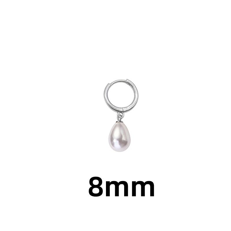 Boucles d'oreilles rétro goutte d'eau perle style cour tempérament doux tendance toute l'année boucles d'oreilles perles blanches de célébrité