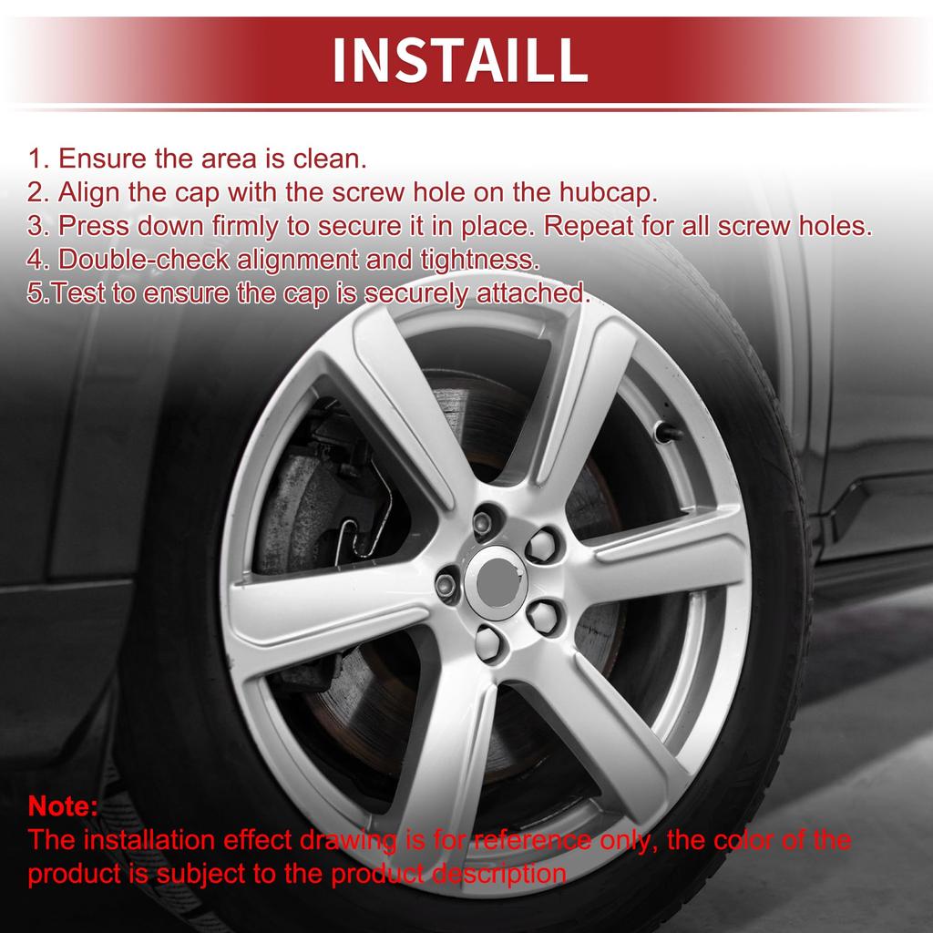 ACROPIX Cylindrical Wheel Nut Bolt Rim Tire Nut Screw Dust Cap Cover Nut Protection 19mm White PVC