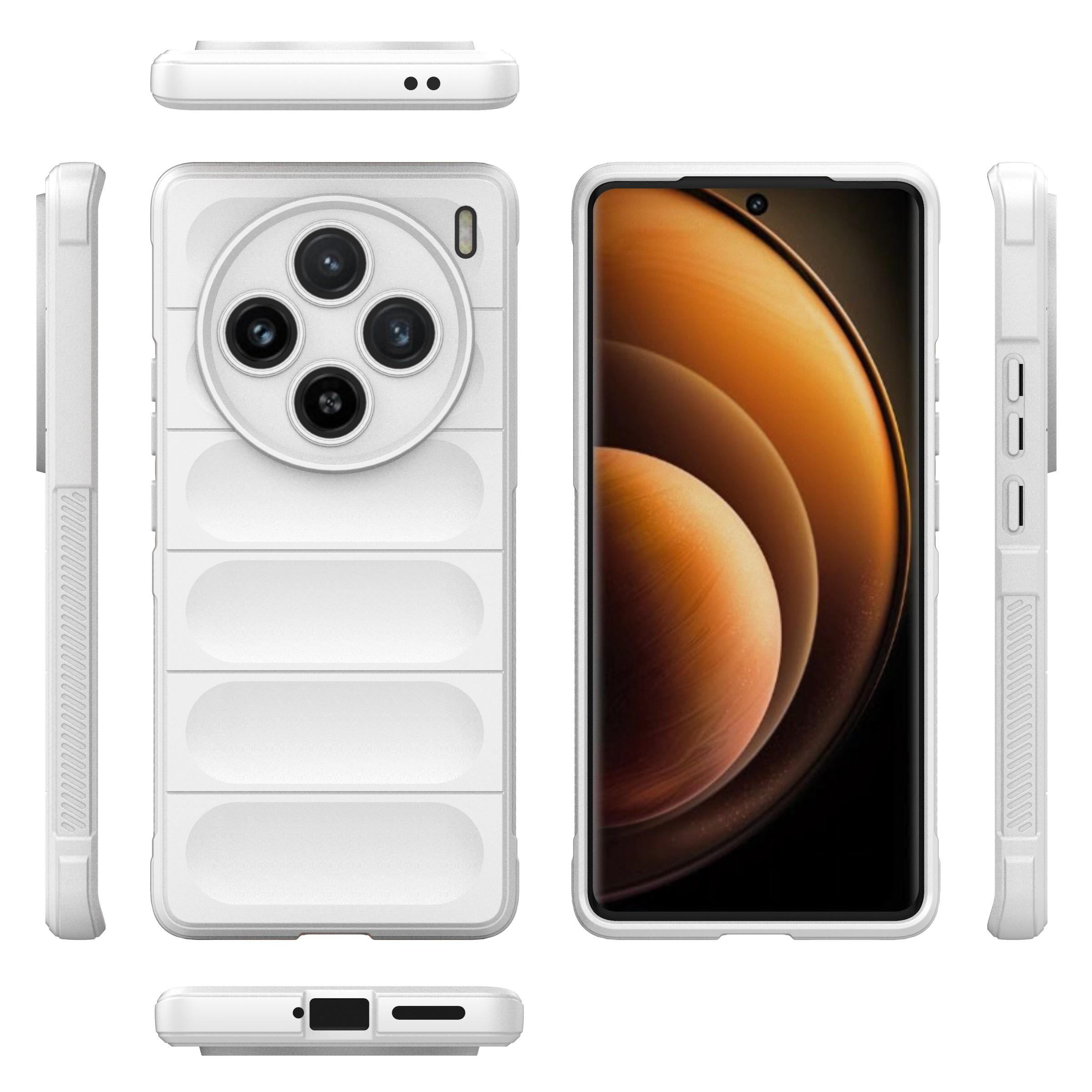 

For vivo X100 5G Case Rugged Phone Protector Soft TPU Phone Back Shell Cover White