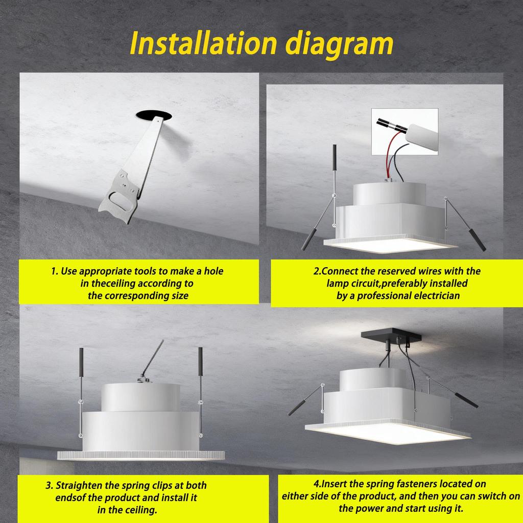 Ultra Slim Recessed Ceiling Lights 5W/7W/12W Warm/Natural/Cool White 3000K/4000K/6000K for Home Hotel Energy Efficient Lighting