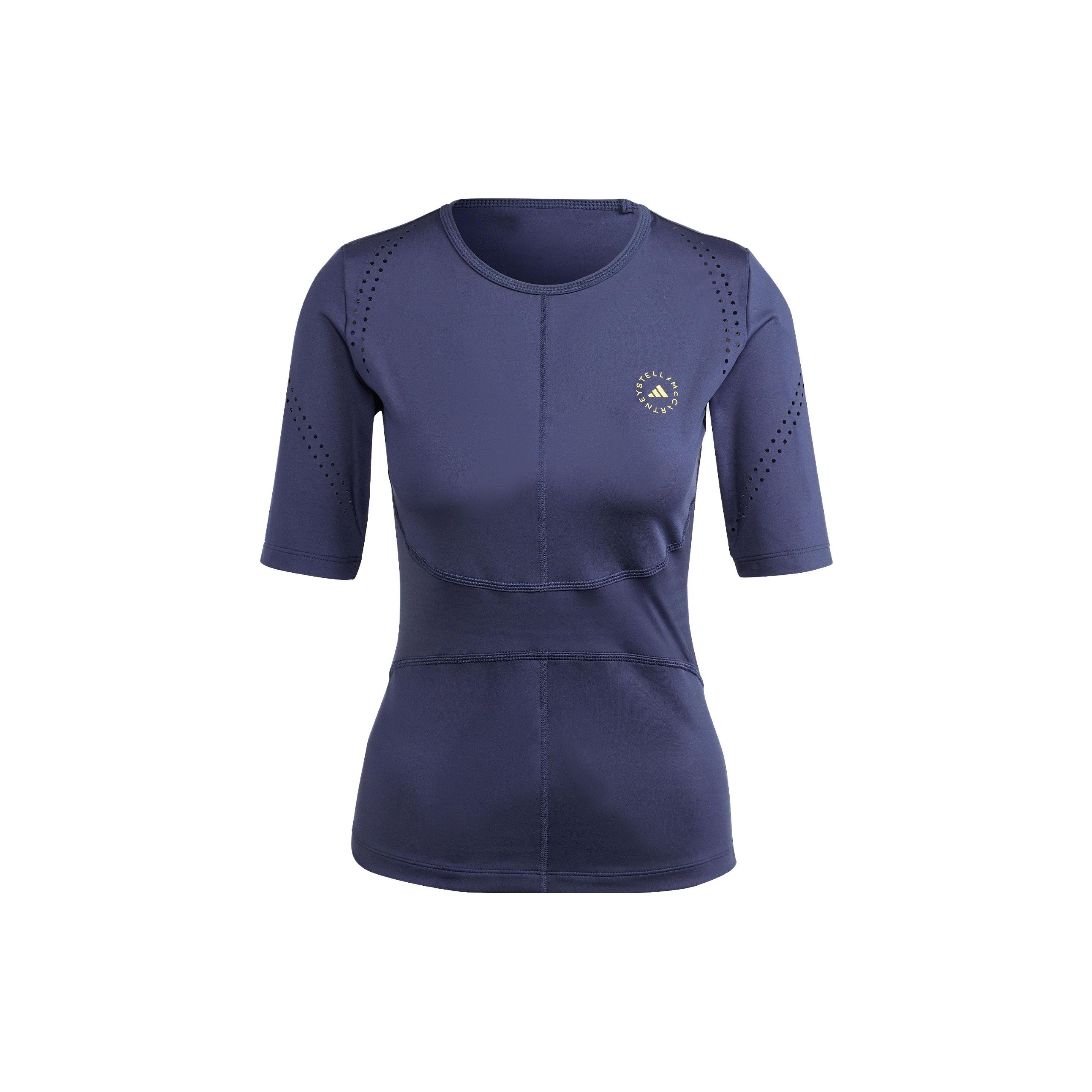 

Футболка Adidas X Stella Mccartney Logo Женские топы Темно-синие IB6783 XL