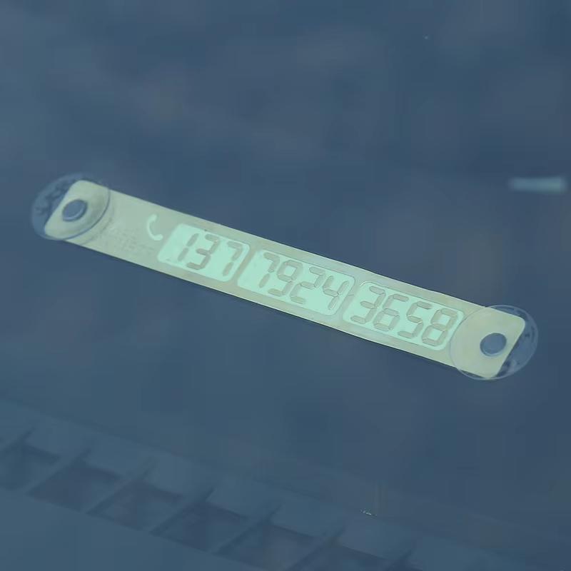 Car Temporary Parking Card Telephone Number Sticker Phone Number Card Plate Suckers Auto Front Parking Assist Universal Styling