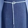 Silver Waist Chain Belt Rhinestone Decorative Belt Waistband Body Link Belts  for Wedding Party