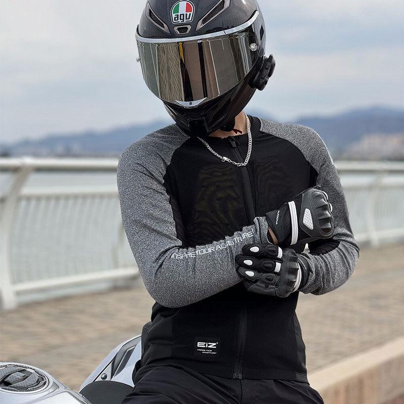Men's Motorcycle Jacket Summer Breathable Motocross Body Armor Elastic Rider Racing Jacket Clothing CE Certified Protector Gear