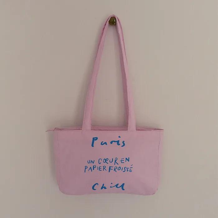 Paper Heart Puffer Bag (Pink)