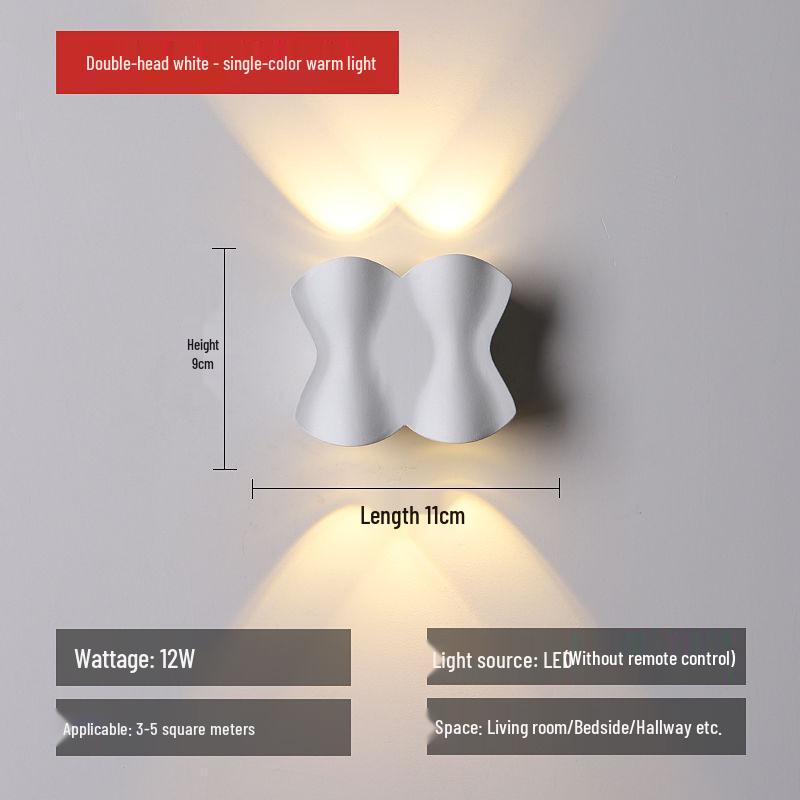 Nordic Minimalist Wall Lamp - Creative Indoor/Outdoor Waterproof Fixture for Bedroom, Living Room, Staircase, Corridor, and Courtyard.
