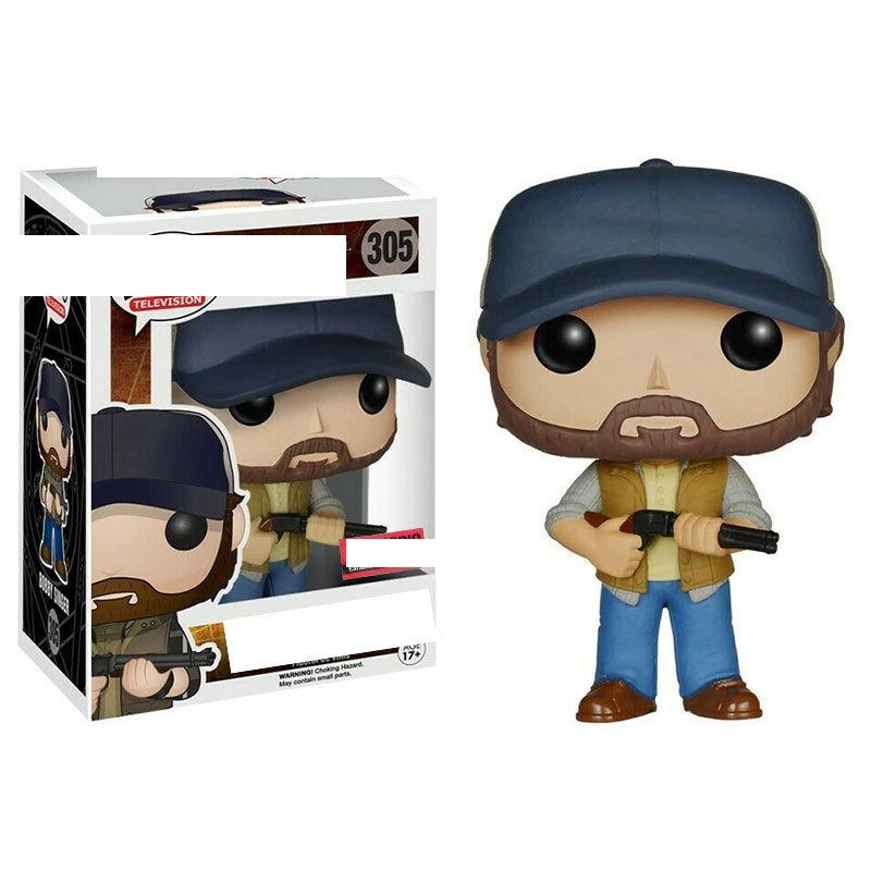 Übernatürliches PVC Sammelfiguren Set mit Tier Sam Dean Bobby für Fans und Sammler