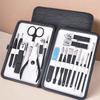 Pink Stainless Steel Classic Portable Nail Clipper Set Oblique Design Large Flat Mouth