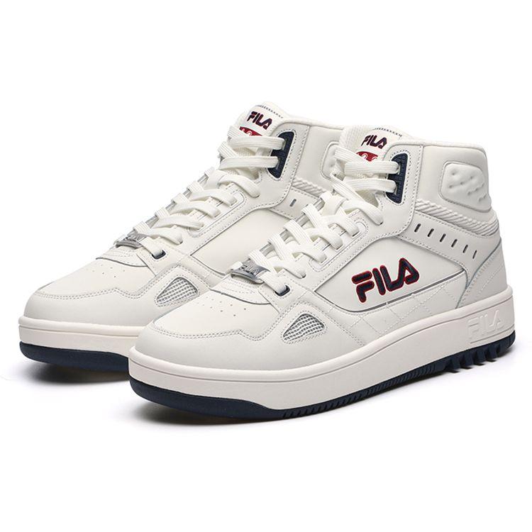 Fila Mid Top Retro Basketball Shoes Men Sneakers White F12M141211FSW