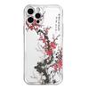 Chinese Ink Plum Blossom Print Phone Case For Samsung Galaxy S10 S20 S21 S22 S23 S24 S25 NOTE 10 20 ULTRA Cover