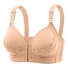 European Plus Size Wireless Front Closure Bra for Middle-Aged and Elderly – Comfortable Push-Up Design