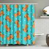 Adorable Blue Dog Print Shower Curtain Set For Bathroom Decorations Perfect Gift Idea For Animal Lovers!