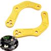 LEDISHUN Motorcycle Lowering Kit for Kawasaki ZX-25R (2020-2023) ZX-4R ZX-4RR (2023+) - Rear Lowering Link Rods (Gold) for Improved Ground Contact