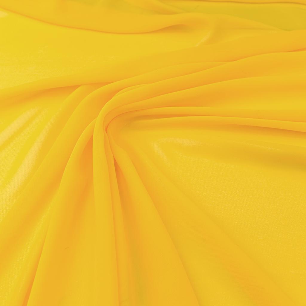 Chiffon material, yellow color