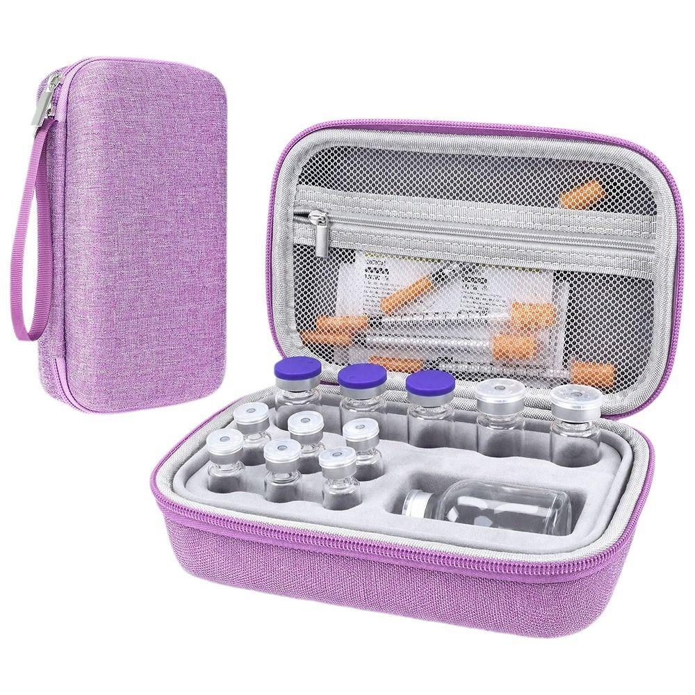 Waterproof Pill Storage Box Groove Fixation Insulin Cooling Bag Insulin Organizer  Cold Storage