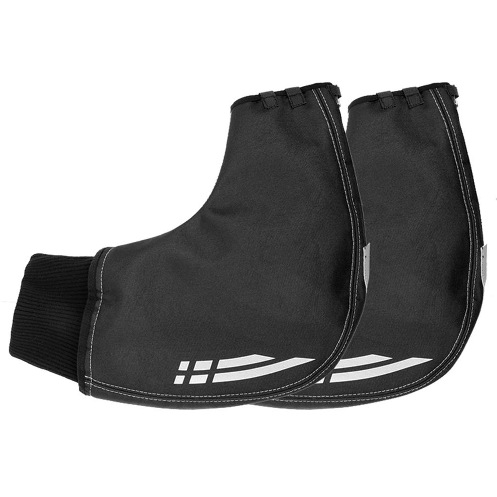 Handlebar Mittens, Thicken Insulated Pogies with Elastic Cuff and Reflective Strips 11x9.8 Inch Bike Bar Gloves for Riding