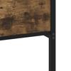 Metal Bed Frame without Mattress Smoked Oak Finish 180 x 200 cm