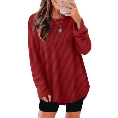 Womens Blouses Casual Tops Fashion Long Sleeve Top