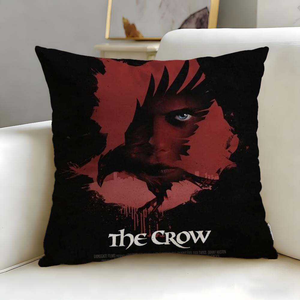 Classic Animal Theme Raven Crow Cushion Cover Soft EasyWash Pillow Case Versatile for Couch Bed Travel and Office
