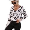Vintage Fashion Elegant Casual Fall Women's Long-sleeved Leopard Retro Sweater