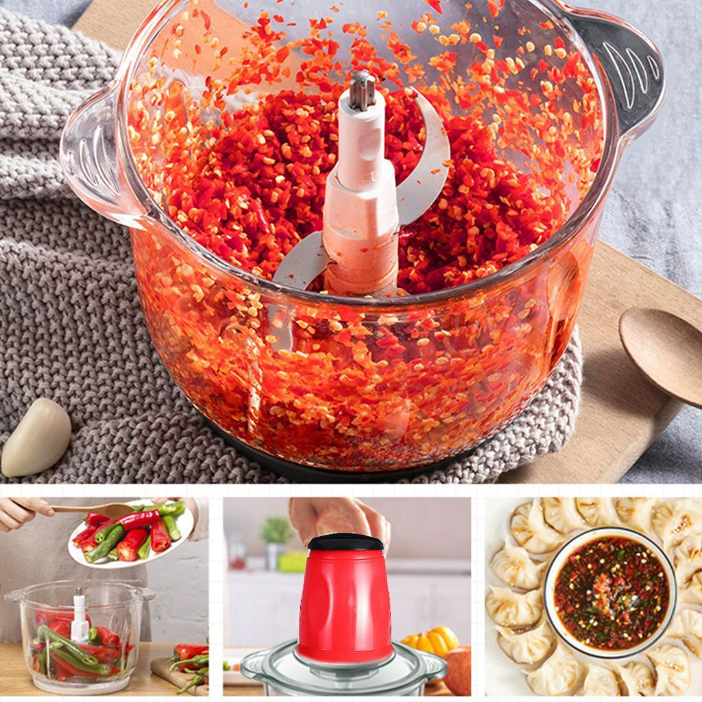 2Speeds Automatic Powerful Meat Grinder Multifunctional Electric Food Processor Spice Garlic Vegetable Chopper Slicer Cutter 5L 220V