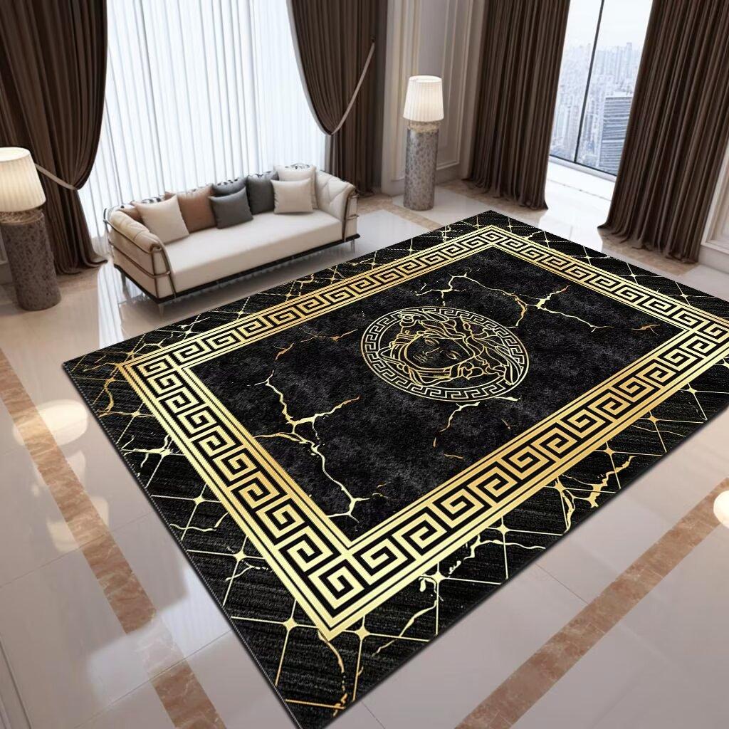 Vintage Ethnic Printed Carpet Non Slip Floor Mat for Living Room Kitchen Entrance Door Balcony Washable Rug Home Hallway Decor