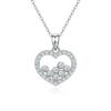 S925 Silver Heart Necklace Versatile Niche Design European and American Style Love Neck Chain Sterling Silver Collarbone Chain