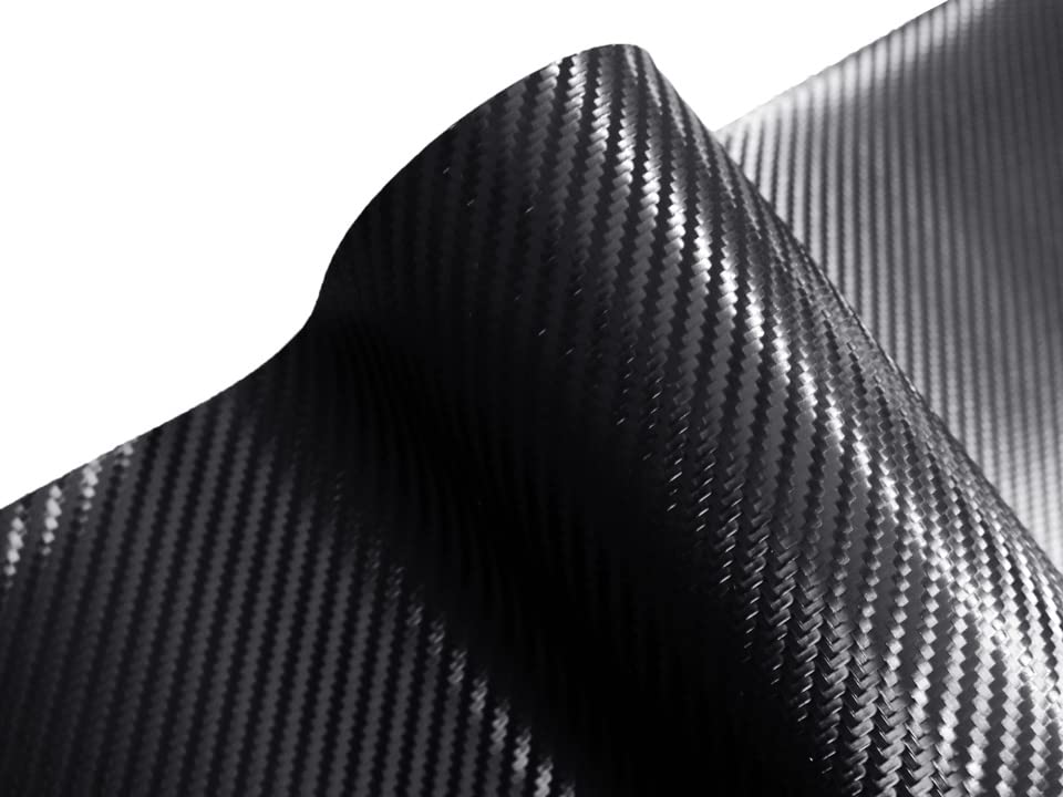 Synthetic Leather Carbon Leather 92 X 44 Cm Fabric, (black)