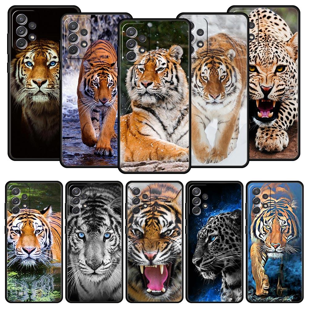 Tiger Leopard Fashion Phone Case For Samsung Galaxy A17 A07 A55 A35 A25 A15 A05 A33 5G A31 A23 A21s A13 A41 A73 A53 A51 A71Cover