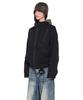 Aakam Zippered High Neck Jacket (Black)