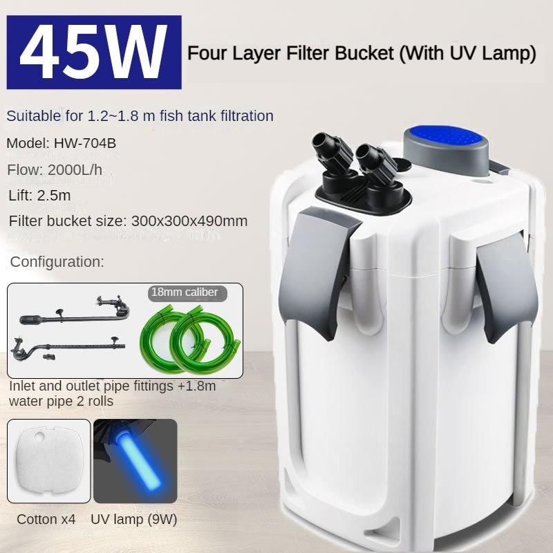 

Бытовое ведро-фильтр для аквариума, кислородный фильтр для аквариума, оборудование для фильтрации и очистки воды для аквариума HW-704B（9KG）