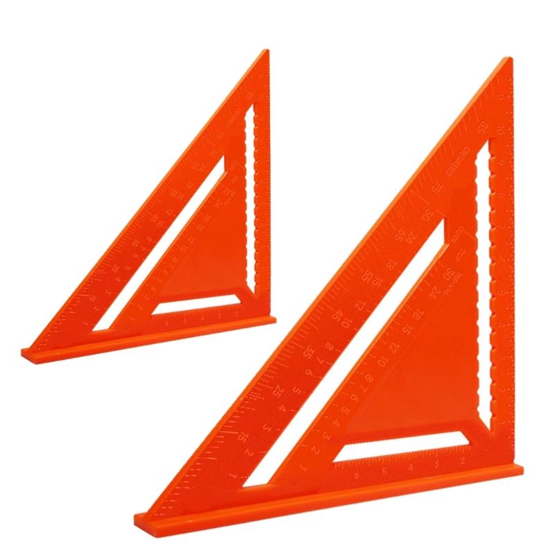 Carpenter Rafter Square Triangle Ruler Angle Drawing Tool for Exact Measurements in Furniture and Model Construction