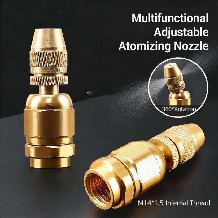 Ergonomic Brass Sprayed Nozzle With Adjustable Flows For Comfortable Gardening And Farming Horticulture Applications