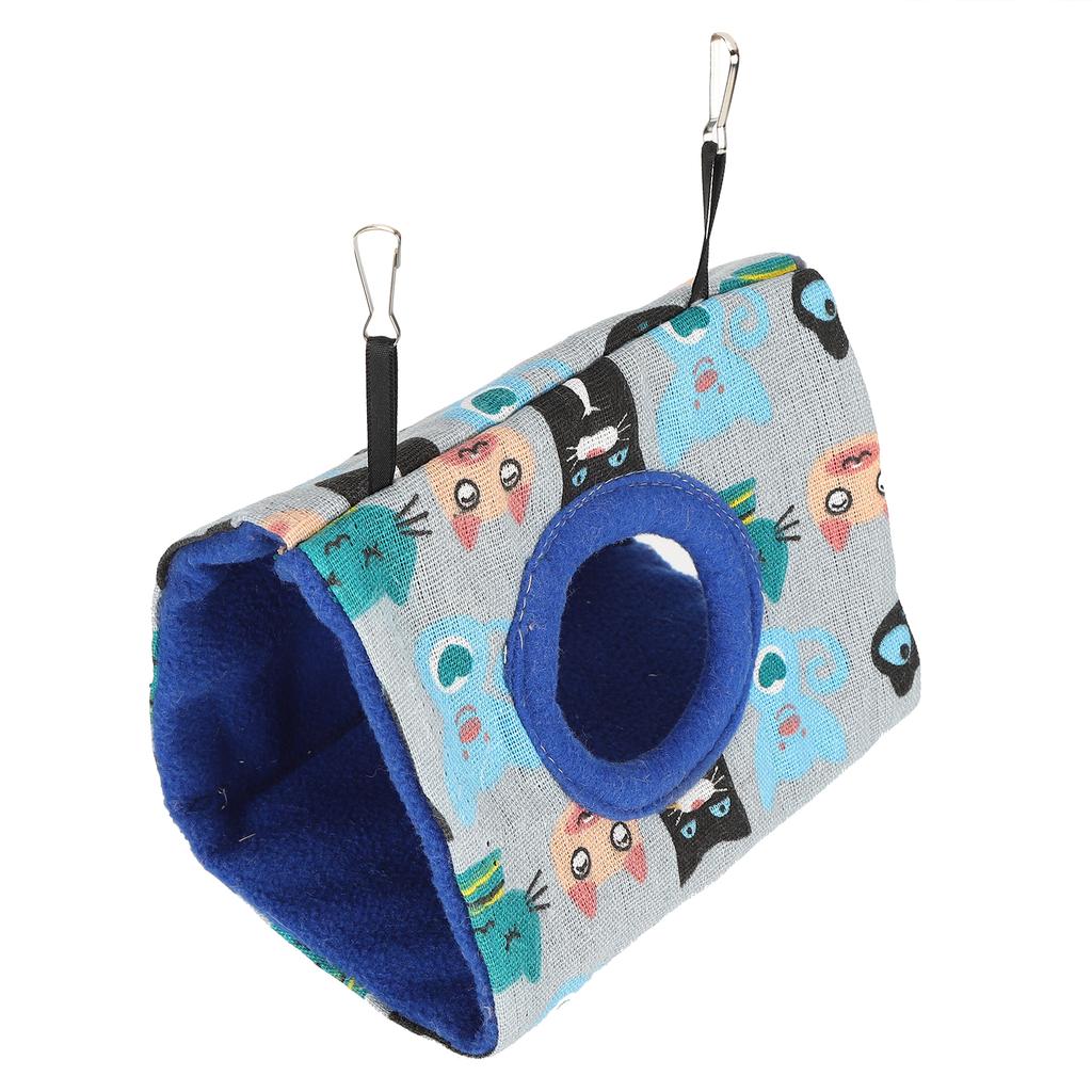 Warmes Vogelnest Haus Plüsch Flauschige Hängematte Hängendes Schlafbett für Hamster Papagei SittichM Katze