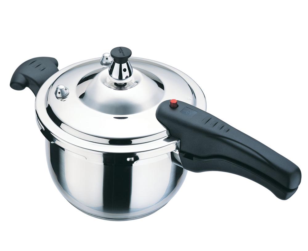 

Manufacturer Polished Stainless Steel Pressure Cooker Insulated Handle Stockpot Rice Pot Safety Middle East Pressure Cookware