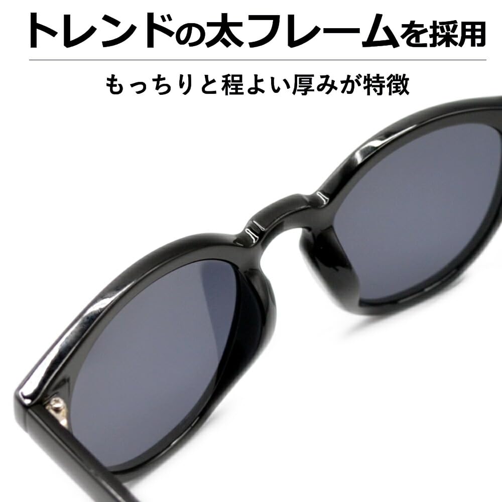Sunglasses for Men and UV Fashion Boston Thick Colored Lenses [MERRY PLEASURE] Women, Protection, Glasses, Round, Style, Frame,